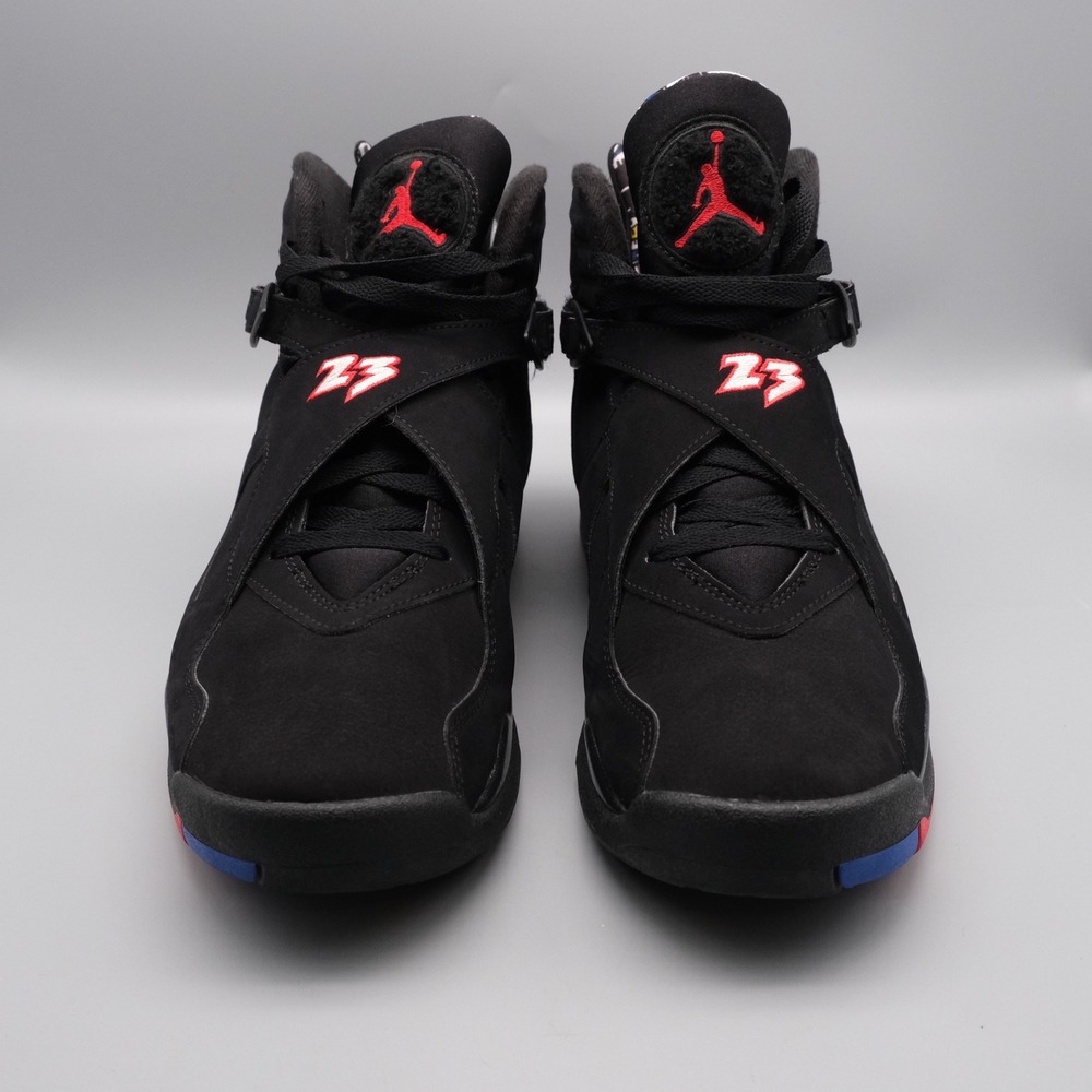 Nike Air Jordan 8 Retro Playoffs Men's Size 10 Sneakers Black/Red 305381-062 - Picture 2 of 16